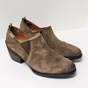 Pikolinos Baqueira Ankle Booties, Brown Leather, Womens 40 EU (US 9.5-10)